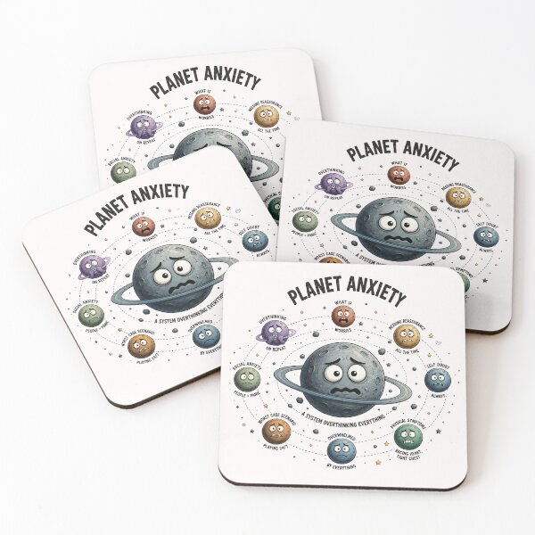 Item preview, Planet Anxiety designed and sold by Side Quest Co..