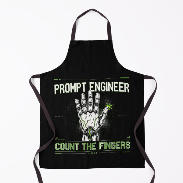 Item preview, Prompt Engineer Count The Fingers Cybernetic Robot Hand designed and sold by Enea Kelo.