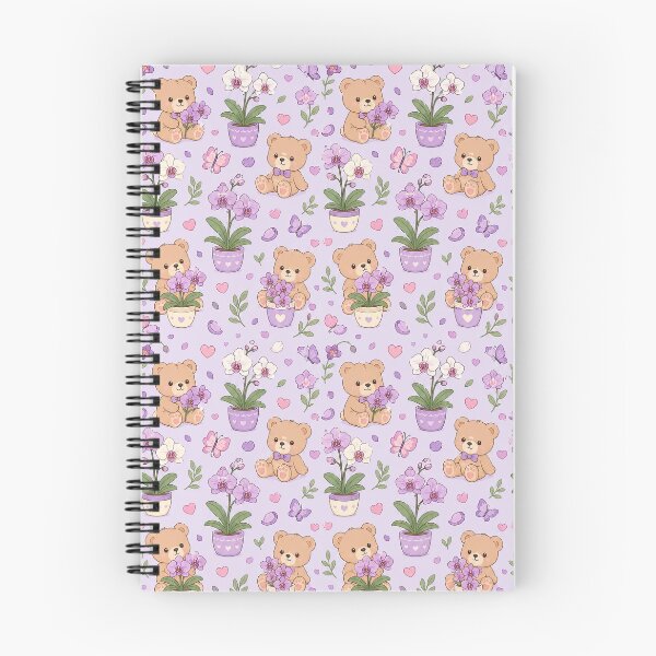 Item preview, Copy of Bunny Orchid Tea Garden Kawaii Pattern designed and sold by Soft Berry Studio.