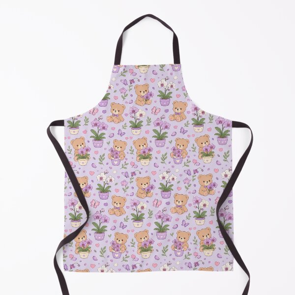 Item preview, Copy of Bunny Orchid Tea Garden Kawaii Pattern designed and sold by Soft Berry Studio.