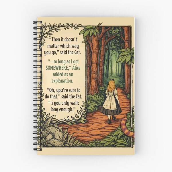 Item preview, Alice in Wonderland Path Quote designed and sold by Reverie & Roses.