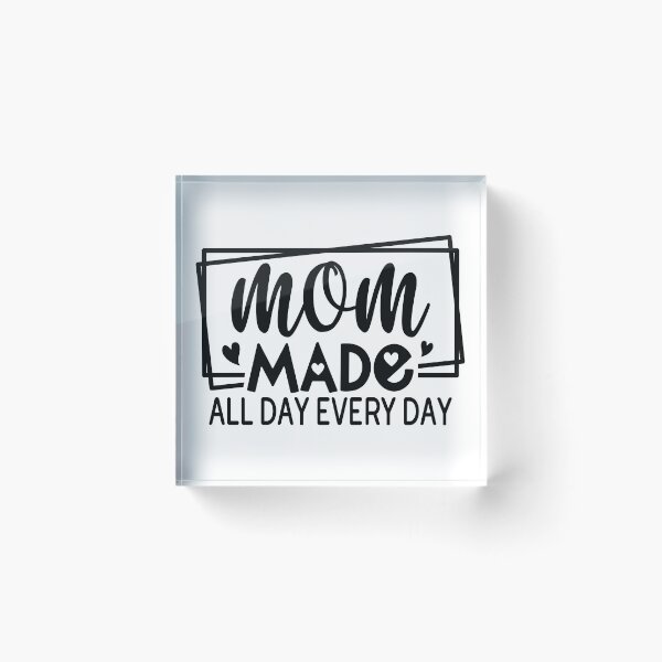 Item preview, Mom Made All Day Every Day - Mom Quotes Retro Vintage Aesthetic Cute Motherhood Mother Day Gift designed and sold by FuzionRaptor.