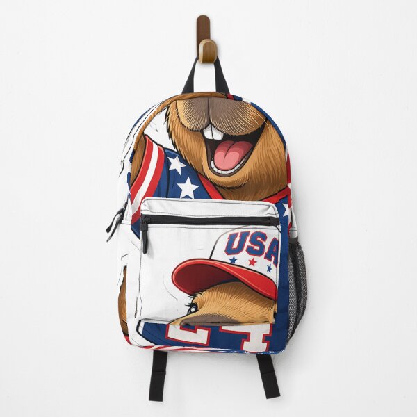 Item preview, Cute USA Soccer Fan Capybara designed and sold by denybz.