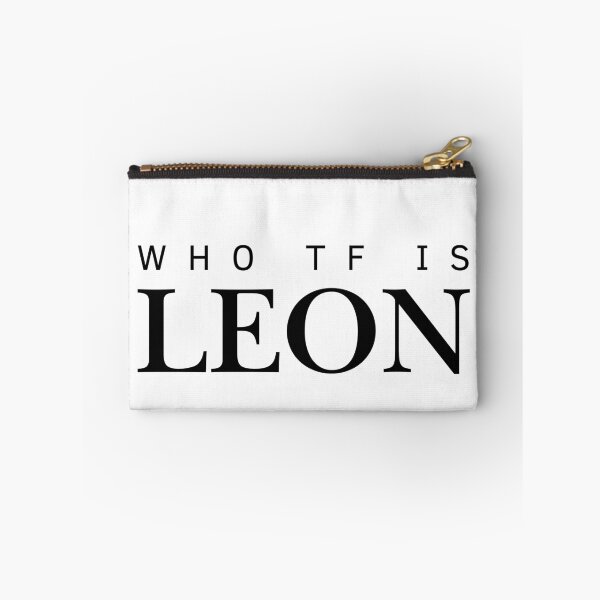 Item preview, Who TF Is Leon funny minimalist text designed and sold by eMKa82.
