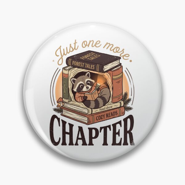 Item preview, Just One More Chapter Funny Retro Raccoon Book Lover designed and sold by SandyPlace.