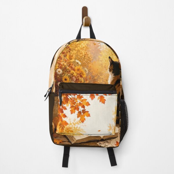 Item preview, Cozy Autumn Cat on Window Sill designed and sold by Moodprint5.