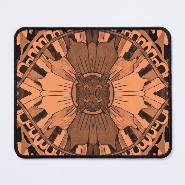 Item preview, Brown Piano Flower Zentangle designed and sold by Static.Alien.
