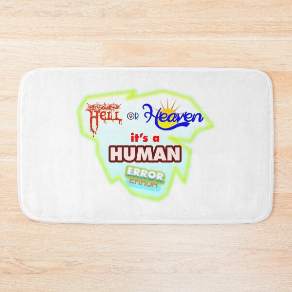 Item preview, Hell or Heaven, It's a Human Error, Typography T-shirt designed and sold by T2T-ees.
