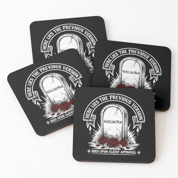 Item preview, Here Lies The Previous Version Died Upon Client Approval PSD Tombstone designed and sold by Enea Kelo.