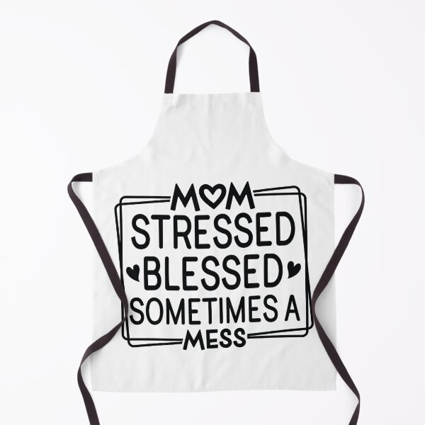 Item preview, Mom Stressed Blessed Sometimes A Mess - Mom Quotes Retro Vintage Aesthetic Cute Motherhood Gift designed and sold by FuzionRaptor.