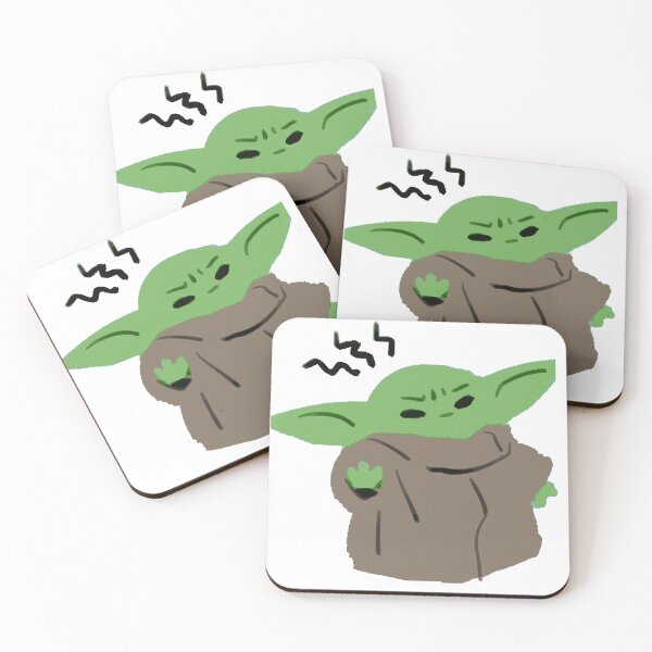 Item preview, Angry Baby Grogu Cute Cartoon Design designed and sold by DawnColony.
