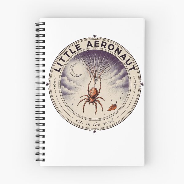Item preview, Little Aeronaut - Spider Ballooning Vintage Nature Badge - Cute Ballooning Spider Cottagecore Entomology designed and sold by Neurospicy Trolls.