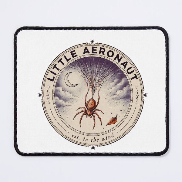 Item preview, Little Aeronaut - Spider Ballooning Vintage Nature Badge - Cute Ballooning Spider Cottagecore Entomology designed and sold by Neurospicy Trolls.