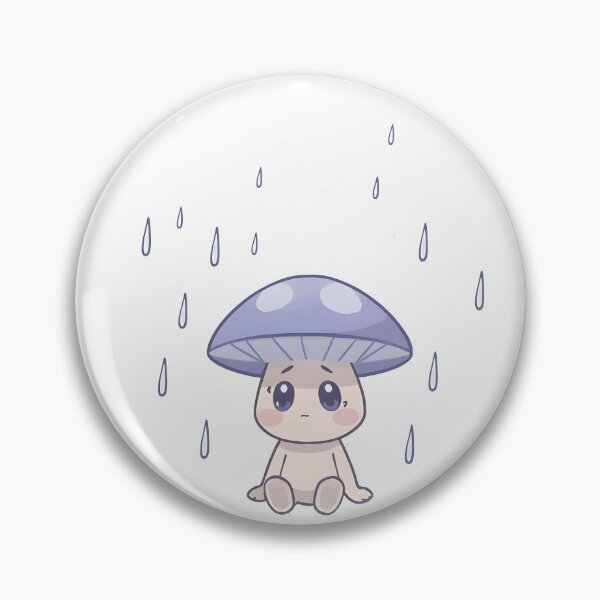 Item preview, Sad Mushroom Aesthetic Rainy Day Art designed and sold by VINTOR-.