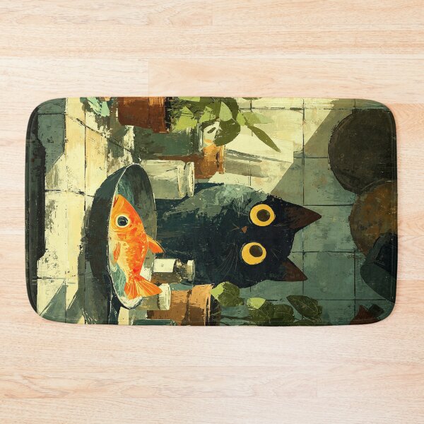 Item preview, Black Cat's Fresh Catch designed and sold by Erika Kaisersot.