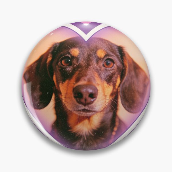 Item preview, Love My Dachshund - 90s Puppy Love Retro Y2K Heart Poster designed and sold by Gelyane.
