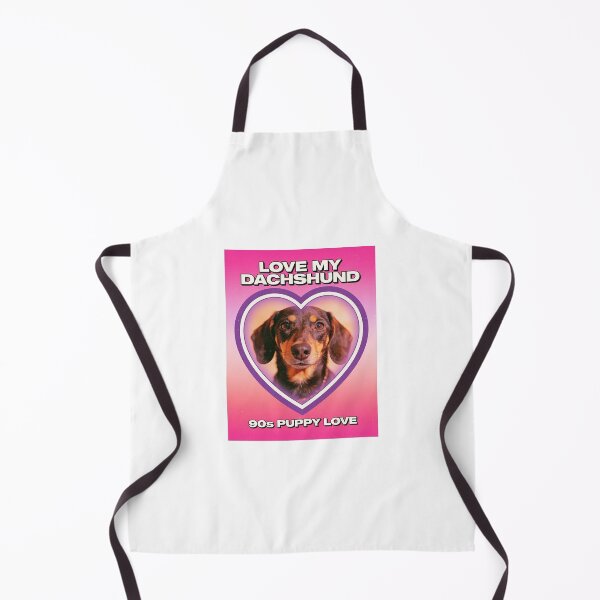 Item preview, Love My Dachshund - 90s Puppy Love Retro Y2K Heart Poster designed and sold by Gelyane.