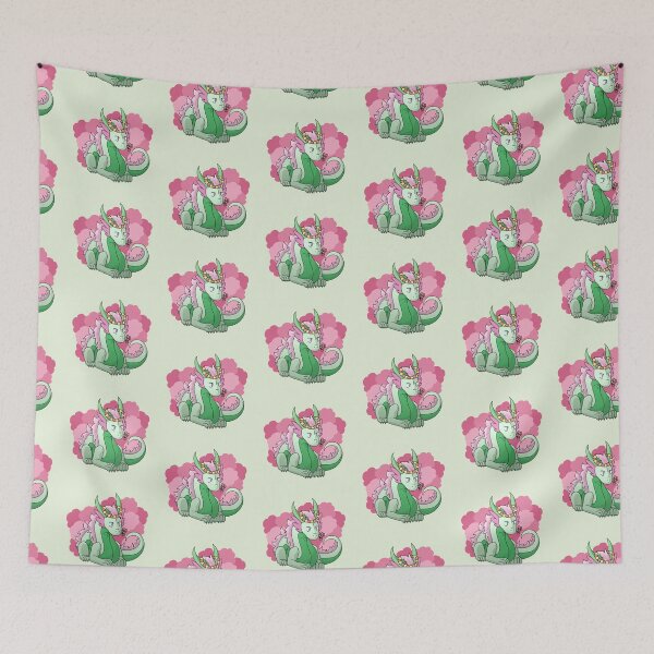 Item preview, Spring Dragon with Flowers designed and sold by The Indigo Dragon.
