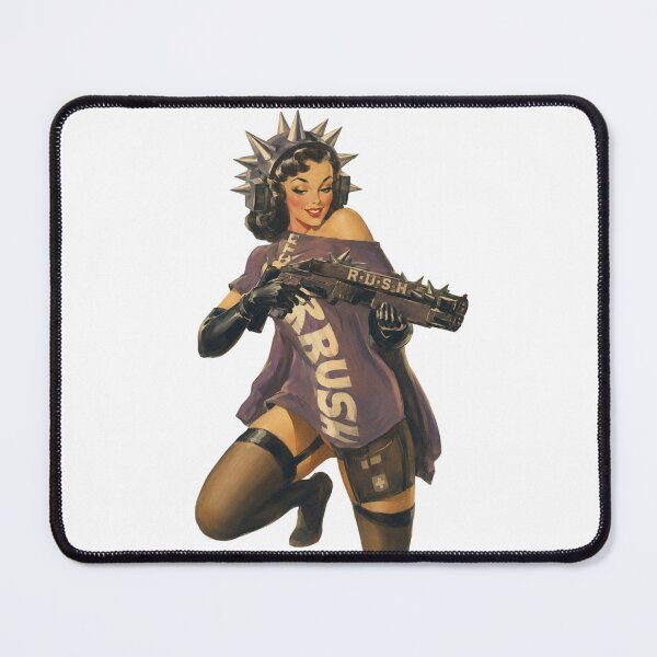 Item preview, Retro Punk Medic Pin Up | Original Vintage Rebel Girl Illustration designed and sold by Cosplayvintage.