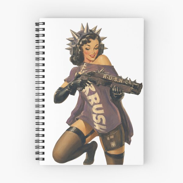 Item preview, Retro Punk Medic Pin Up | Original Vintage Rebel Girl Illustration designed and sold by Cosplayvintage.