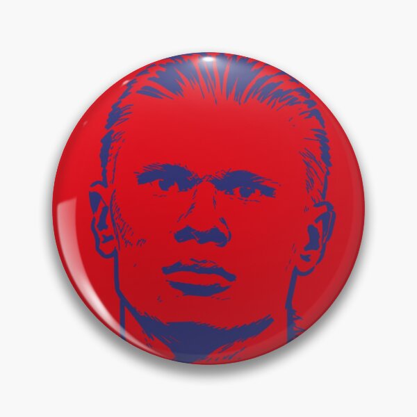 Item preview, portrait of Erling Haaland a blonde male football player wearing a red and blue sports jersey. soccer 2026 football cup designed and sold by paratynka.