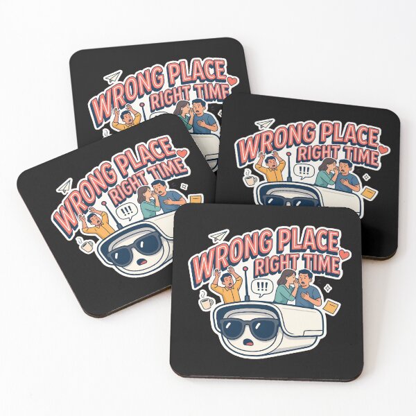 Item preview, Wrong Place Right Time Funny Office Security Camera Meme designed and sold by Fitswear.