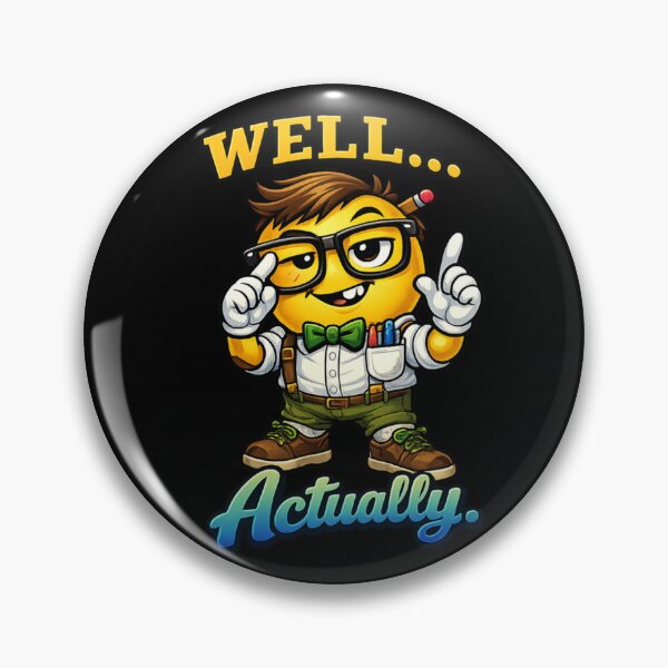Item preview, Well... Actually Nerd Emoji designed and sold by PunchDrop.