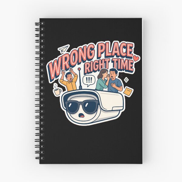 Item preview, Wrong Place Right Time Funny Office Security Camera Meme designed and sold by Fitswear.