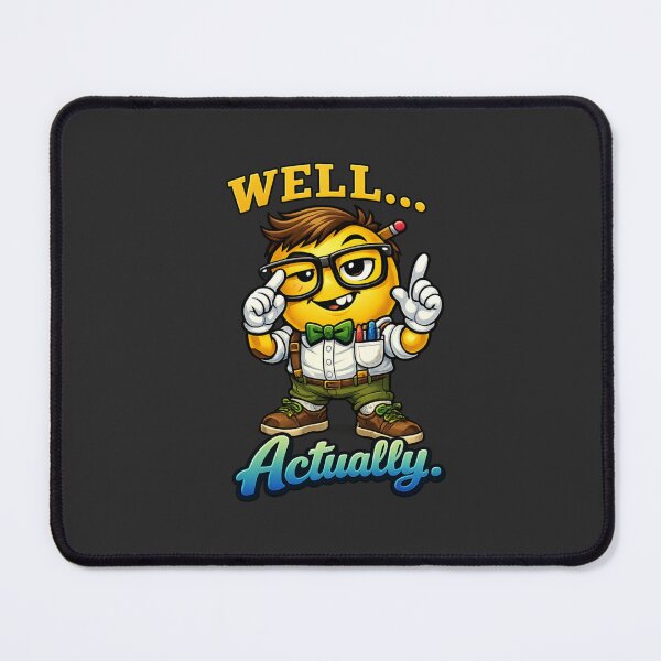 Item preview, Well... Actually Nerd Emoji designed and sold by PunchDrop.