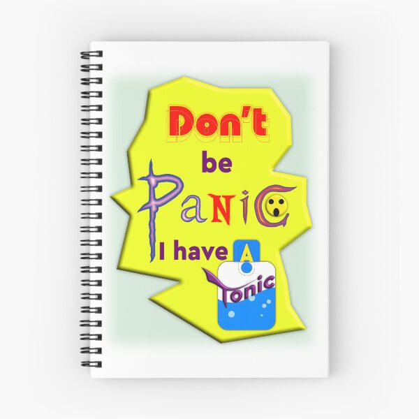 Item preview, Don't Be Panic, i have a Tonic, Typography T-shirt designed and sold by T2T-ees.