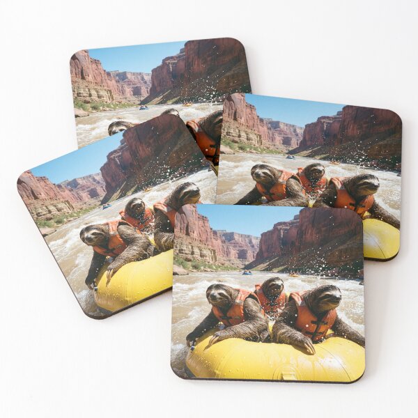 Item preview, Adventurous Sloths White Water Raft the Colorado River designed and sold by Tridentulus.