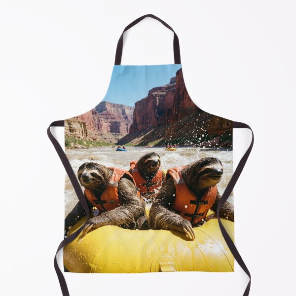 Item preview, Adventurous Sloths White Water Raft the Colorado River designed and sold by Tridentulus.