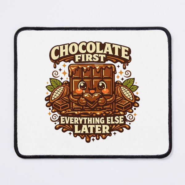Item preview, Chocolate First Everything Else Later – Giant Chocolate Bar designed and sold by mbmstores.