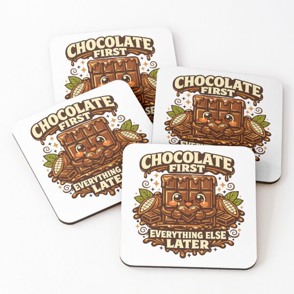 Item preview, Chocolate First Everything Else Later – Giant Chocolate Bar designed and sold by mbmstores.