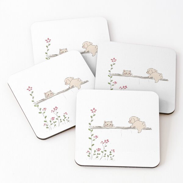 Item preview, Cute Kitten and Puppy Friends designed and sold by Reshmakhan.