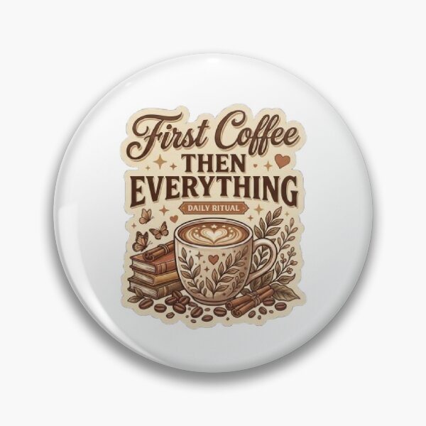 Item preview, First Coffee Then Everything Vintage Coffee T-Shirt | Cozy Café Typography | Retro Coffee Lover Graphic Tee designed and sold by Faisal  Shah.