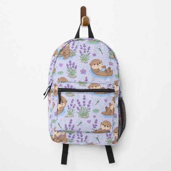 Item preview, Otter Lavender Pond Pattern designed and sold by Soft Berry Studio.