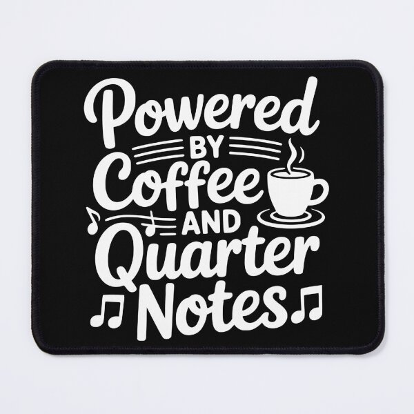 Item preview, Powered by Coffee and Quarter Notes designed and sold by theartfulaspie.