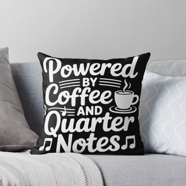 Item preview, Powered by Coffee and Quarter Notes designed and sold by theartfulaspie.