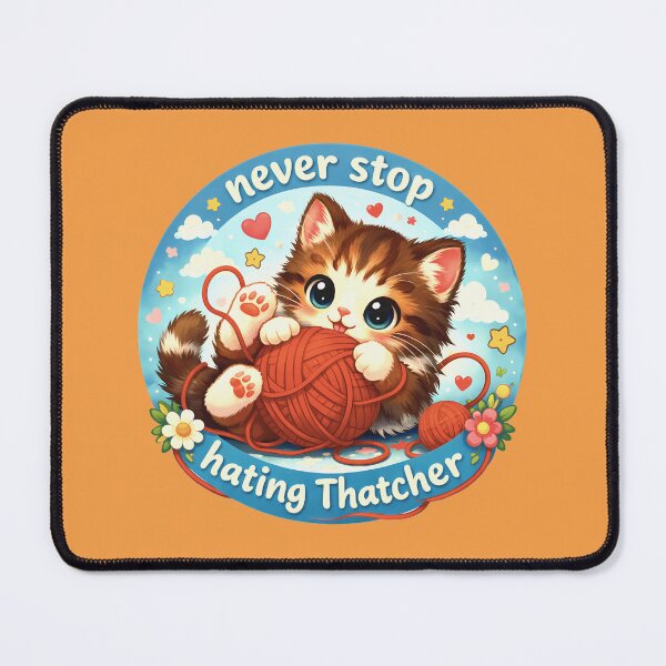 Item preview, Never Stop (Hating Thatcher) cute designed and sold by Cathedral of Curiosity.