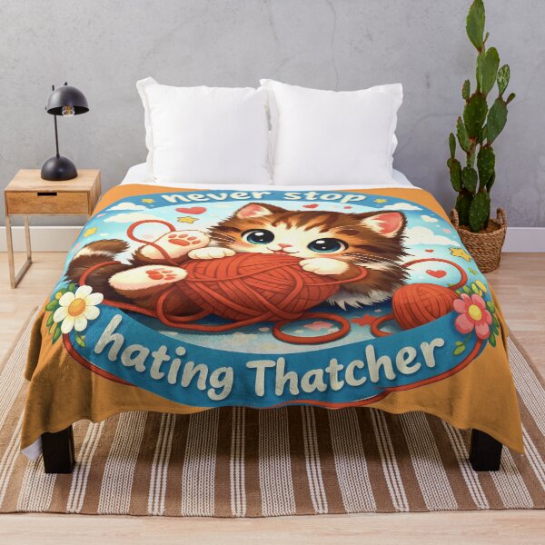 Item preview, Never Stop (Hating Thatcher) cute designed and sold by Cathedral of Curiosity.
