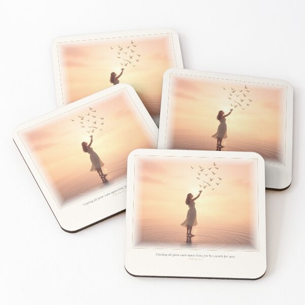 Item preview, Cast Your Cares 1 Peter 5:7 designed and sold by The Bright Beautiful Life .