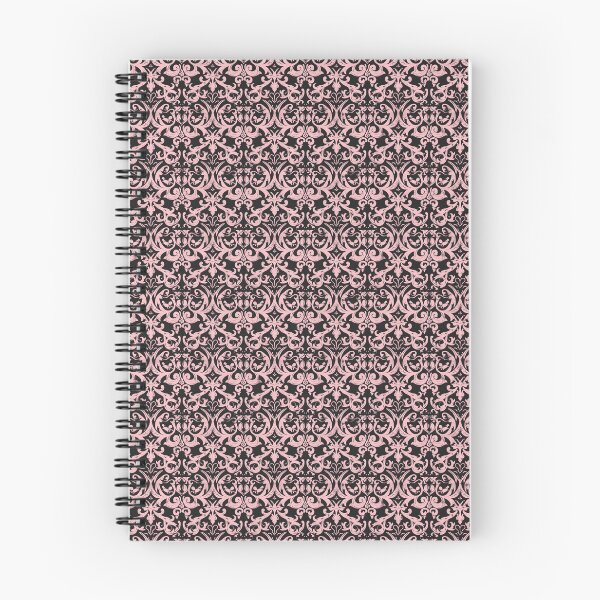 Item preview, Vintage Pink and Black Damask Pattern designed and sold by LouieVanille.