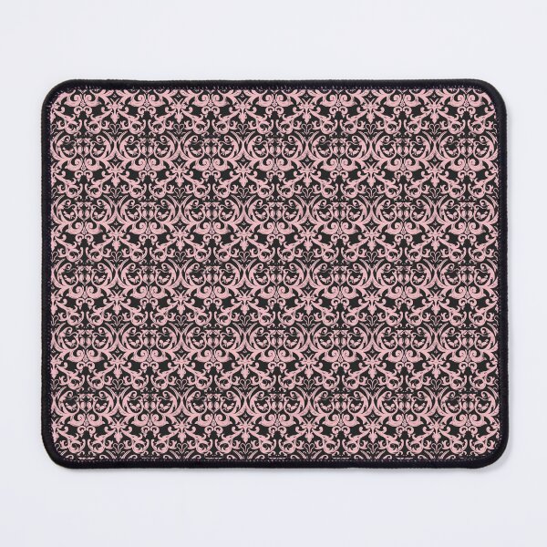 Artikelvorschau, Vintage-Damastmuster in Rosa und Schwarz entworfen und verkauft von LouieVanille.