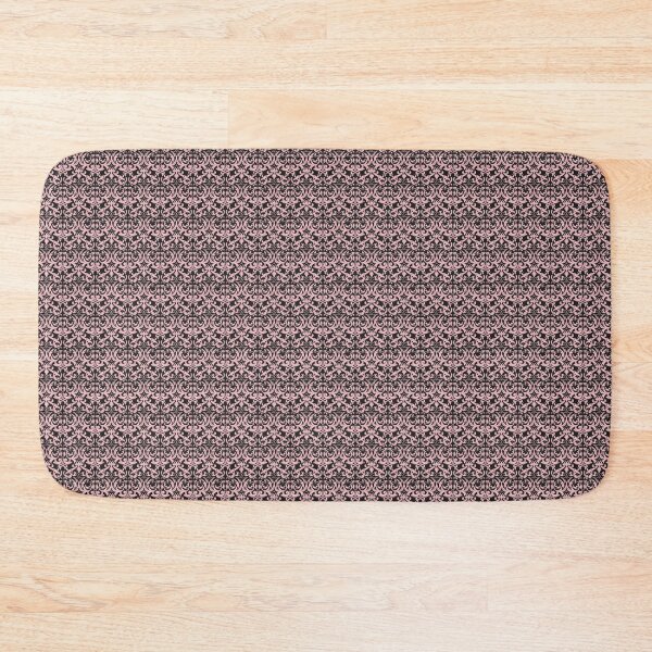Item preview, Vintage Pink and Black Damask Pattern designed and sold by LouieVanille.