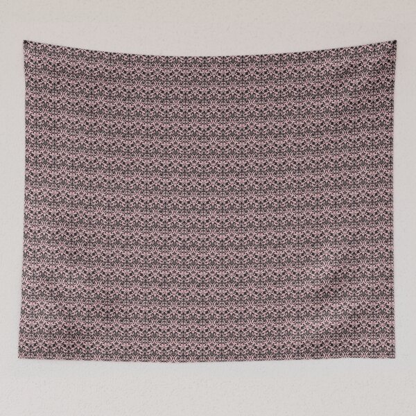 Item preview, Vintage Pink and Black Damask Pattern designed and sold by LouieVanille.