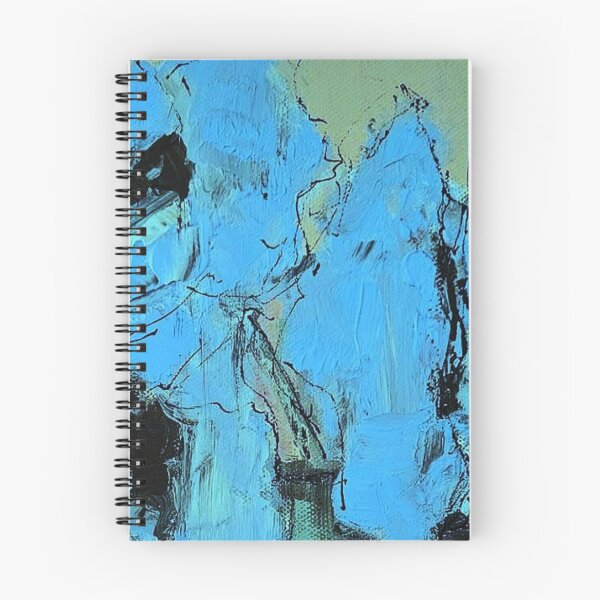Item preview, Blue Green Abstract Expressionist Floral Painting designed and sold by BuckaBaby.