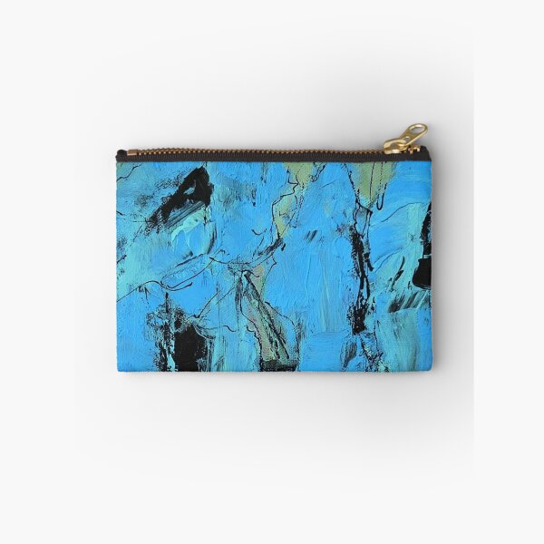 Item preview, Blue Green Abstract Expressionist Floral Painting designed and sold by BuckaBaby.