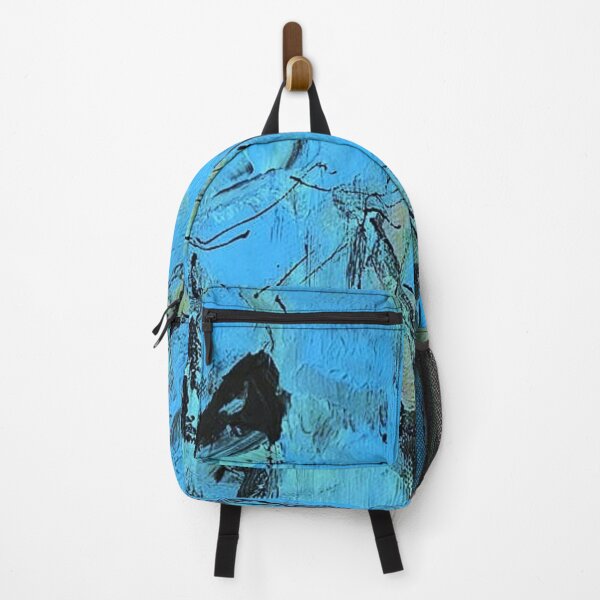 Item preview, Blue Green Abstract Expressionist Floral Painting designed and sold by BuckaBaby.