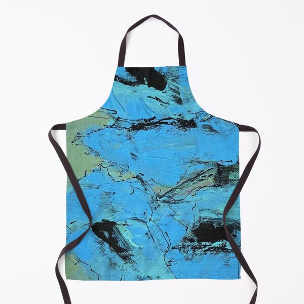 Item preview, Blue Green Abstract Expressionist Floral Painting designed and sold by BuckaBaby.